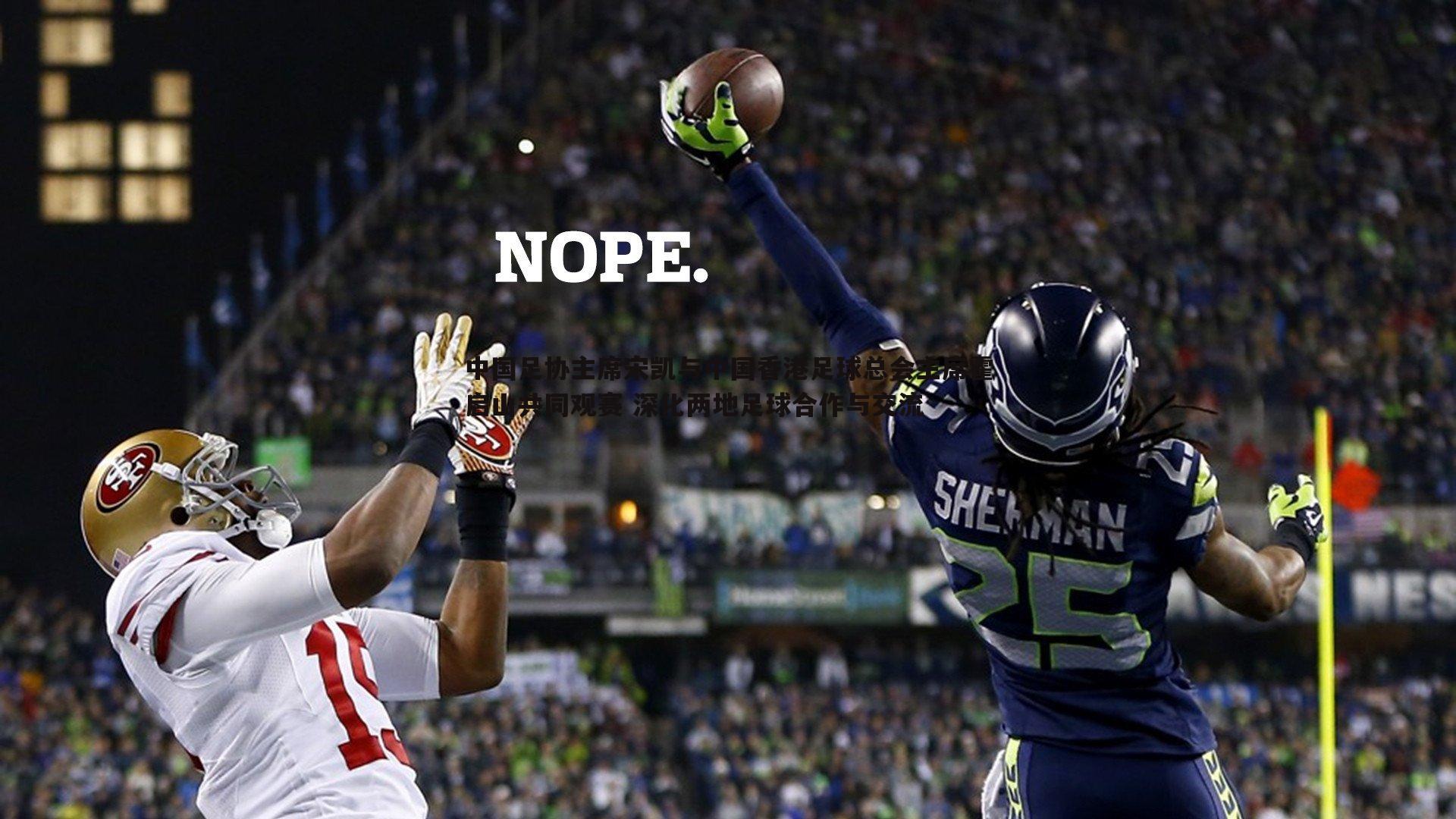 中国足协主席宋凯与中国香港足球总会主席霍启山共同观赛 深化两地足球合作与交流